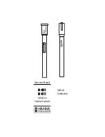 Preview for 1 page of Hanna Instruments HI 4111 Instruction Manual