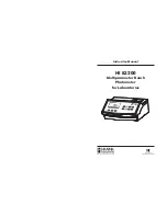 Hanna Instruments HI 83200 Instruction Manual preview