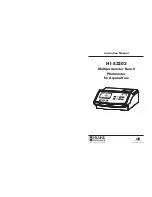 Предварительный просмотр 1 страницы Hanna Instruments HI 83203 Instruction Manual