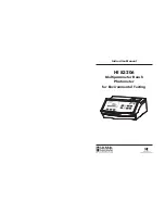 Hanna Instruments HI 83206 Instruction Manual preview