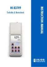 Preview for 1 page of Hanna Instruments HI 83749 Instruction Manual