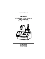 Hanna Instruments HI 84102 Instruction Manual preview