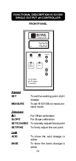 Preview for 26 page of Hanna Instruments HI 8510 Instruction Manual