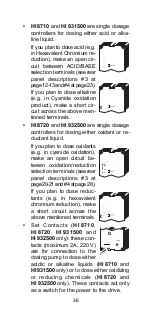 Preview for 38 page of Hanna Instruments HI 8510 Instruction Manual