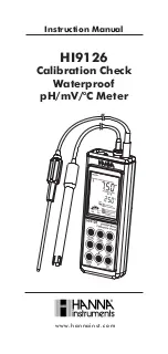 Hanna Instruments HI 9126 Instruction Manual preview