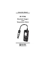 Предварительный просмотр 1 страницы Hanna Instruments HI 9146 Instruction Manual