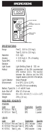 Preview for 3 page of Hanna Instruments HI 93711 User Manual