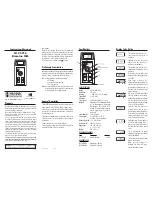 Preview for 1 page of Hanna Instruments HI 93716 Instruction Manual