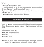 Preview for 2 page of Hanna Instruments HI 9564 User Manual