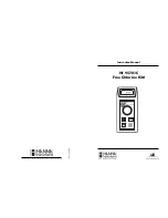 Preview for 1 page of Hanna Instruments HI 95701C Instruction Manual