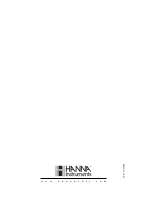 Preview for 24 page of Hanna Instruments HI 96706C Instruction Manual