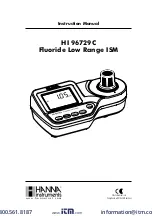 Preview for 1 page of Hanna Instruments HI 96729C Instruction Manual