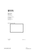 Preview for 24 page of Hanna Instruments HI 96731 Instruction Manual