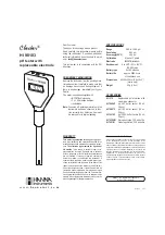 Hanna Instruments HI 98103 Manual preview