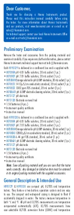 Предварительный просмотр 2 страницы Hanna Instruments HI 98129 User Manual