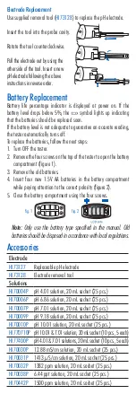 Предварительный просмотр 7 страницы Hanna Instruments HI 98129 User Manual