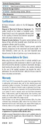 Preview for 8 page of Hanna Instruments HI 98129 User Manual