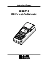 Hanna Instruments HI 98713 Instruction Manual preview