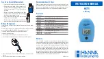 Preview for 1 page of Hanna Instruments HI775 Instruction Manual