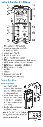 Preview for 4 page of Hanna Instruments HI83141-1 User Manual