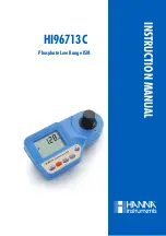 Preview for 1 page of Hanna Instruments HI96713C Instruction Manual