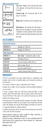 Preview for 6 page of Hanna Instruments HI96738 User Manual