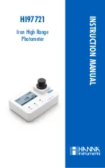 Preview for 1 page of Hanna Instruments HI97721 Instruction Manual