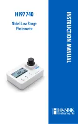 Preview for 1 page of Hanna Instruments HI97740 Instruction Manual