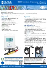 Preview for 1 page of Hanna Instruments HI981520 Quick Reference Manual