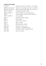 Preview for 59 page of Hanna Instruments mV 600 Series Instruction Manual