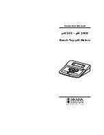 Preview for 1 page of Hanna Instruments pH 209 Instruction Manual