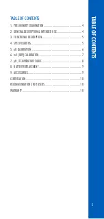 Preview for 3 page of Hanna Instruments Pool Line HI9310014 Instruction Manual