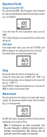 Preview for 5 page of Hanna Instruments Pool Line HI981204 User Manual