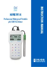 Preview for 1 page of Hanna Instruments Pool Line HI981914 Instruction Manual