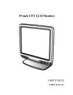 Hanns.G 19 inch TFT LCD Monitor User Manual preview