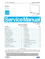 Preview for 1 page of Hanns.G AG172D Service Manual