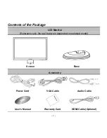 Preview for 1 page of Hanns.G HG216DPO User Manual