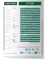 Preview for 2 page of Hanns.G JC171DP Specification Sheet