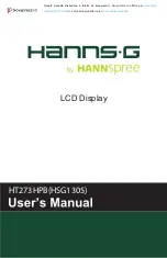 Предварительный просмотр 1 страницы HANNspree Hanns.G HT273HPB User Manual