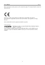 Preview for 2 page of HANNspree HC220HPB User Manual