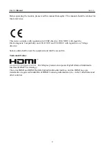 Предварительный просмотр 2 страницы HANNspree HC284PUB User Manual