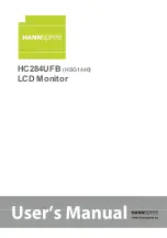 HANNspree HC284UFB User Manual предпросмотр