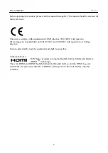 Предварительный просмотр 2 страницы HANNspree HC284UPB User Manual