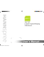 Предварительный просмотр 1 страницы HANNspree LCD TV User Manual