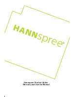 Предварительный просмотр 1 страницы HANNspree LT09-10U1-000 Warranty And Service Manual