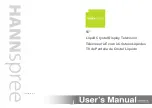 HANNspree S_ST55F_UM_US_V01_H User Manual предпросмотр