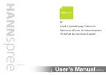 Предварительный просмотр 1 страницы HANNspree S_ST55F_UM_US_V01_H User Manual