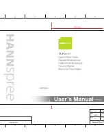 HANNspree SD7021 User Manual preview