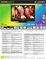 HANNspree ST281MKB Specifications предпросмотр