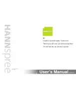 Предварительный просмотр 1 страницы HANNspree ST551MUB User Manual